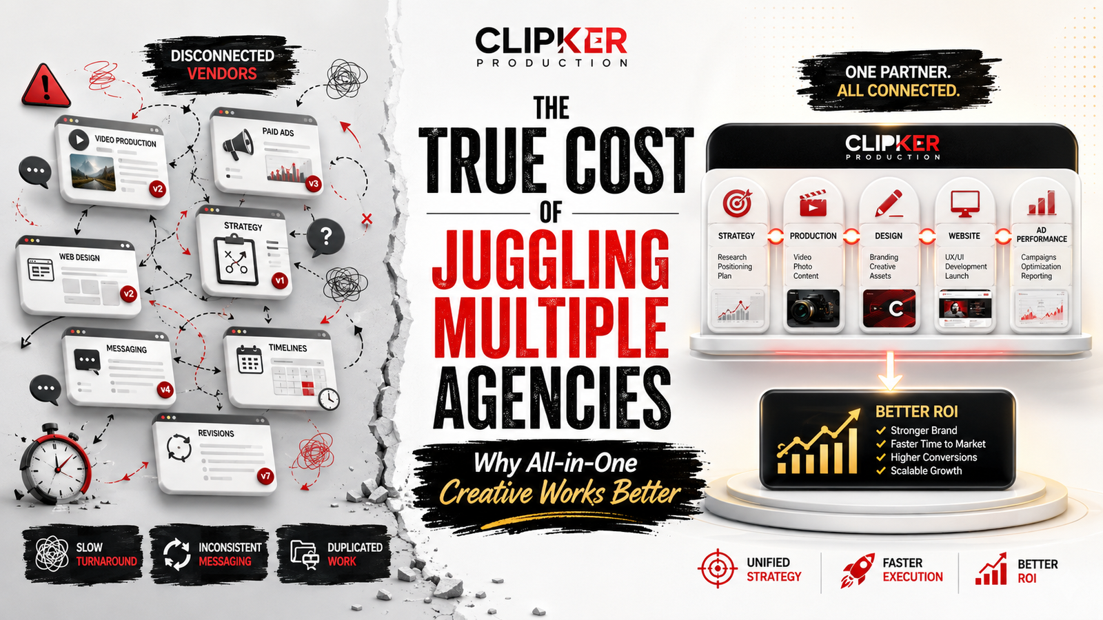 The True Cost of Juggling Multiple Agencies and Why All-in-One Creative Works Better