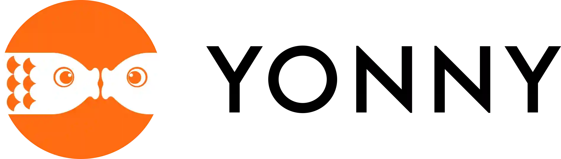 Yonny fish symbol and wordmark